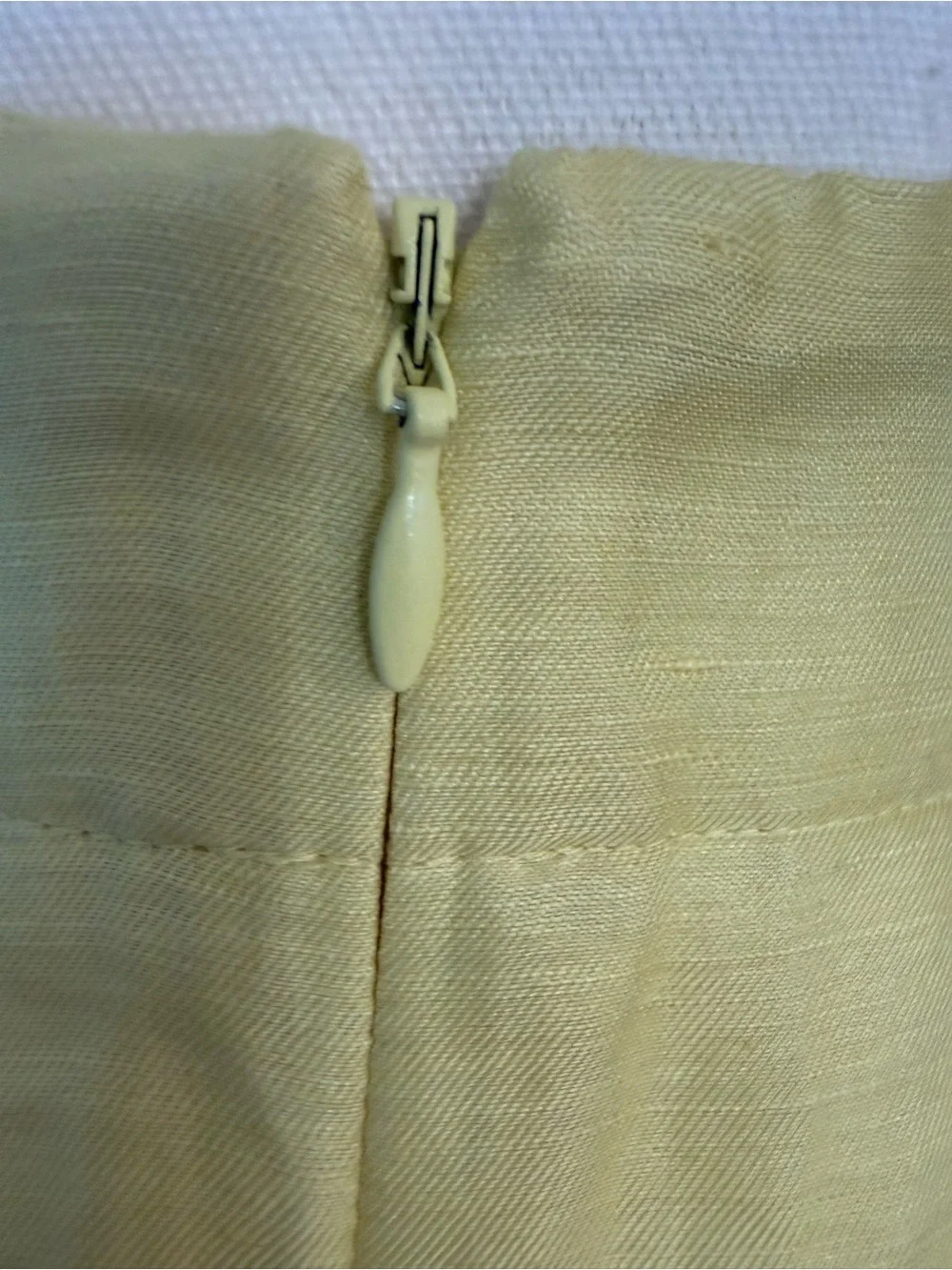 J. Crew Linen Silk Blend Paperbag Skirt Yellow Pockets Size 2 Lined